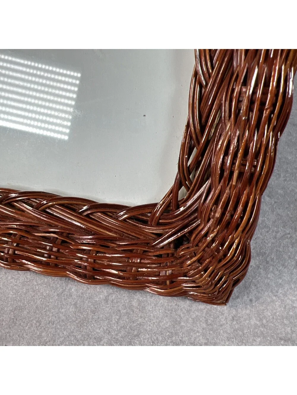 Brown Wicker photo Frame For 5 X 7 Photos - 1290-2N